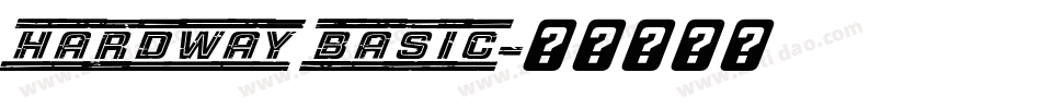 hardway basic字体转换